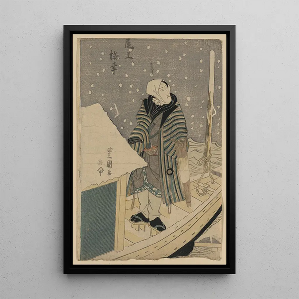 Onoe Baikô - Toyokuni Utagawa — framed artwork on a wall