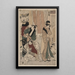 Satsuki - Toyokuni Utagawa — framed artwork on a wall