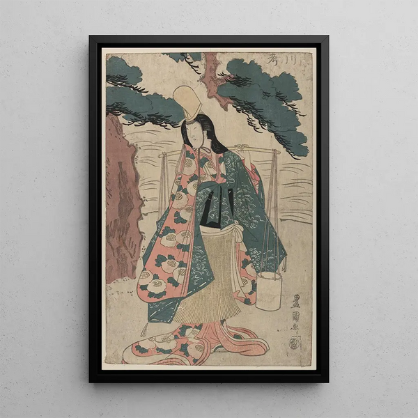Segawa Rokô no Matsukaze - Toyokuni Utagawa — framed artwork on a wall