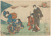 Scene of theater with four actors - Toyokuni Utagawa — artwork view