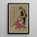 Tachibanaya Miya - Toyokuni Utagawa — framed artwork on a wall