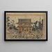 View of Ukie Kinryzan ichi - Toyokuni Utagawa — framed artwork on a wall