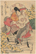 Warrior on horseback crossing a river - Toyokuni Utagawa — artwork view