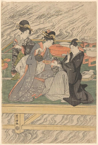 Toyokuni Utagawa - Women at Tea on Wharf.webp