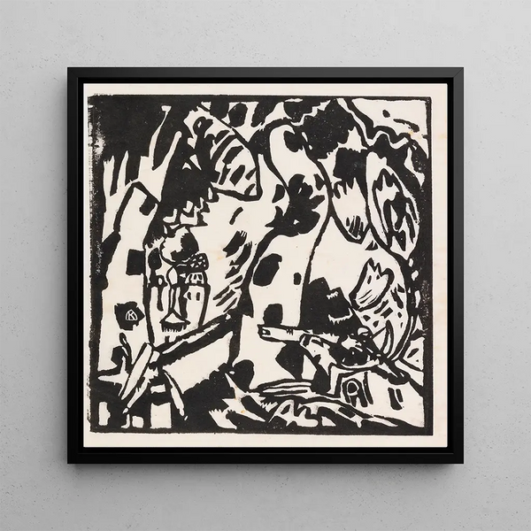 Treasure of the Arc - Wassily Kandinsky — framed artwork on a wall