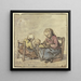 Three Girls, the oldest making lace - Adriaen van Ostade — framed artwork on a wall