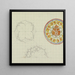 Trois designs pour une assiette - Carel Adolph Lion Cachet — framed artwork on a wall
