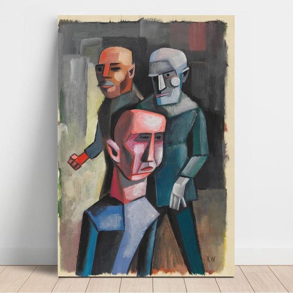 Reproduction of the painting of Three Men, undated (circa 1935) - Karl Wiener