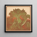 Three naked slugs on a cabbage - Julie de Graag — framed artwork on a wall