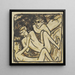 Trois nus allongés - Christian Rohlfs — framed artwork on a wall