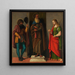 the Three Saints Roch, Antoine Abbot, and Lucy - Giovanni Battista Cima da Conegliano — framed artwork on a wall
