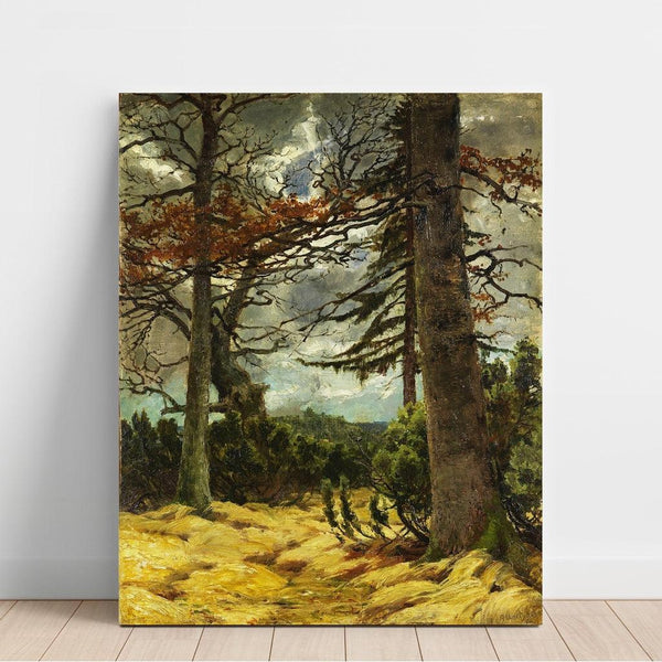 Reproduction of the painting Oak Trunks in the Meadow Before Spring - Franz Marc