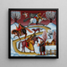 Trzech Budrysw - Helena Schramm — framed artwork on a wall