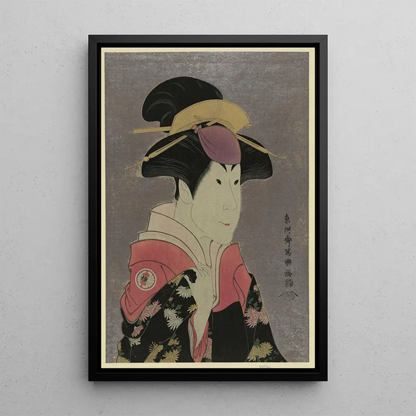Segawa Tomisaburo as Yadorigi, wife of Ogishi Kurando - Tōshūsai Sharaku — framed artwork on a wall