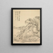 Habitations sous les collines plissées - Tsubaki Chinzan — framed artwork on a wall