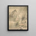Ten Thousand Bamboo in the Mist and Rain - Tsubaki Chinzan — framed artwork on a wall