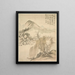 Willow and Waterfall - Tsubaki Chinzan — framed artwork on a wall