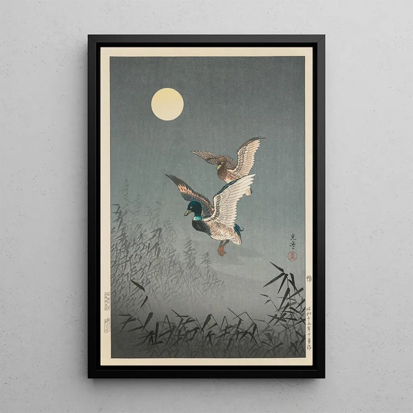 Views of Tokyo Ducks - Tsuchiya Koitsu — framed artwork on a wall