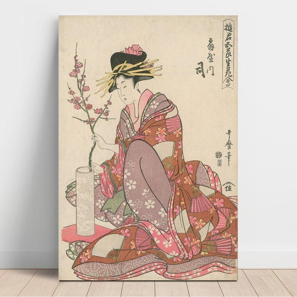 Reproduction of the painting Tsukasa of Ogiya - Kitagawa Utamaro