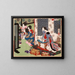 a banquet at the Koshida Palace - Tsukioka Yoshitoshi — framed artwork on a wall