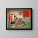 Akinoiro and his father Jinbei - Tsukioka Yoshitoshi — framed artwork on a wall