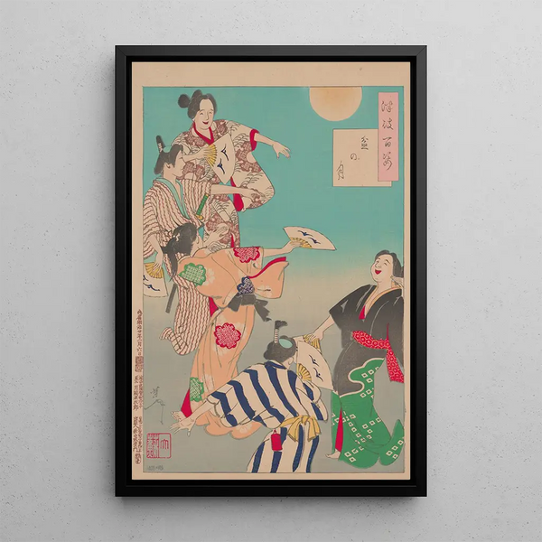 Moon of the Bon Festival - Tsukioka Yoshitoshi — framed artwork on a wall