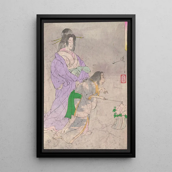 Botandr - Tsukioka Yoshitoshi — framed artwork on a wall