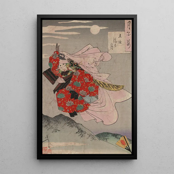 Gojbashi no tsuki - Tsukioka Yoshitoshi — framed artwork on a wall
