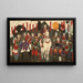 Heroes of the Shimazu Clan - Tsukioka Yoshitoshi — framed artwork on a wall