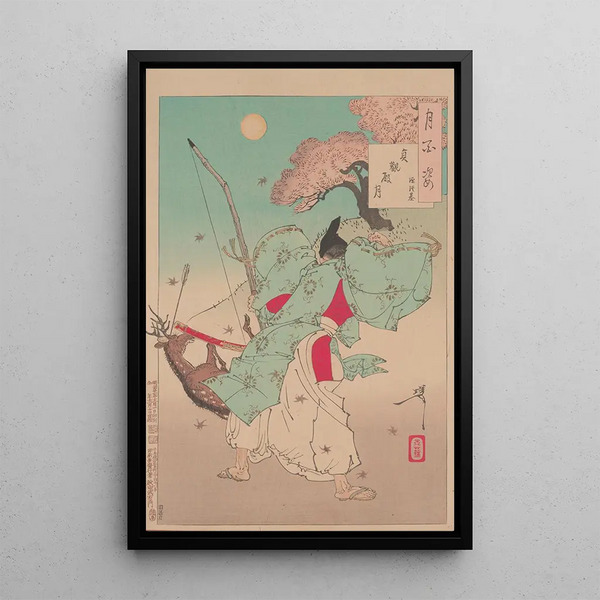 Moon of Joganden - Tsukioka Yoshitoshi — framed artwork on a wall