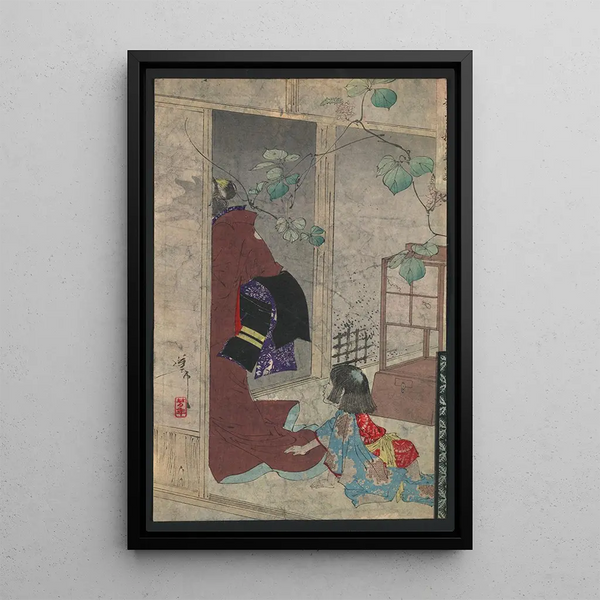Kuzu no ha - Tsukioka Yoshitoshi — framed artwork on a wall