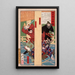 Nakatomi Kamatari and the prince killing the usurper Iruka - Tsukioka Yoshitoshi — framed artwork on a wall