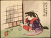 Okame laughing under a mushroom - Tsukioka Yoshitoshi — artwork view