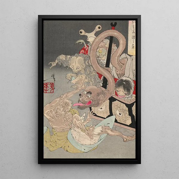 Omoi tsuzura - Tsukioka Yoshitoshi — framed artwork on a wall