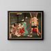 Sano Jirzaemon killing a courtesan - Tsukioka Yoshitoshi — framed artwork on a wall