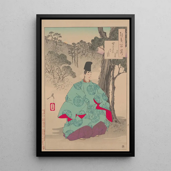 Moon of the Temple Seson Sesonji no tsuki - Tsukioka Yoshitoshi — framed artwork on a wall