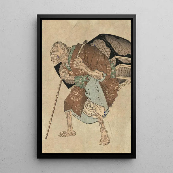 Shitakiri Suzume - Tsukioka Yoshitoshi — framed artwork on a wall