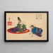 Sorori Shinzaemon and Hideyoshi - Tsukioka Yoshitoshi — framed artwork on a wall