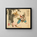 Tadamori and the Oil Thief - Tsukioka Yoshitoshi — framed artwork on a wall