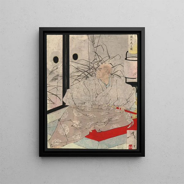Taira no Kiyomori - Tsukioka Yoshitoshi — framed artwork on a wall