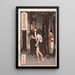 Taira no Tadamori and the oil thief - Tsukioka Yoshitoshi — framed artwork on a wall