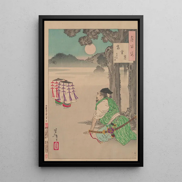 Moon of Takakura - Tsukioka Yoshitoshi — framed artwork on a wall