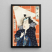 L'acteur Nakamura Shikan IV et la troupe Se - Tsukioka Yoshitoshi — framed artwork on a wall