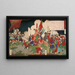 La Bataille de Kagoshima - Tsukioka Yoshitoshi — framed artwork on a wall