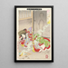The Ghost of Seigen Haunting Sakurahime - Tsukioka Yoshitoshi — framed artwork on a wall