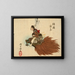 The Return of Urashima Tar on the Turtle - Tsukioka Yoshitoshi — framed artwork on a wall