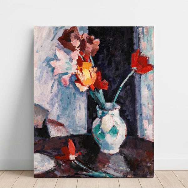 Reproduction of the painting Tulips in a White Vase - Samuel John Peploe