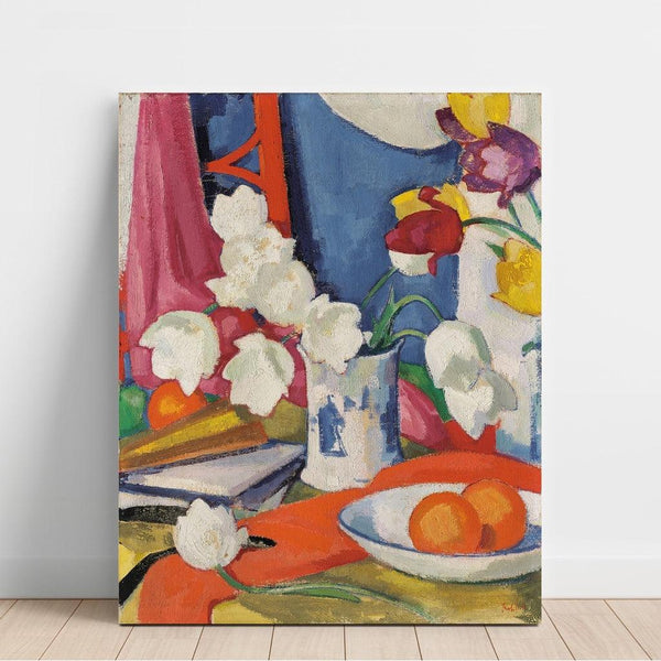 Reproduction of the painting Red and White Tulips Painting - Samuel John Peploe