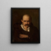 Portrait of a man in handcuffs - Tytus Maleszewski — framed artwork on a wall