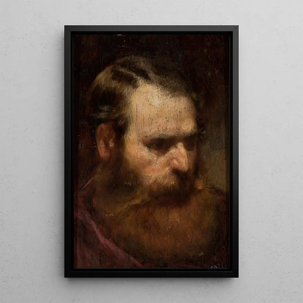 Portrait of a man - Tytus Seweryn Pilecki — framed artwork on a wall